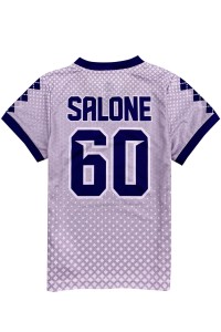 Custom Men's V-neck Sublimation Polo Shirt Design Geometric Blue V-Neck Collar Color Dye Sublimation Garment Factory Short Sleeve Sublimation Polo Shirt Supplier USA Retail P1466 front view